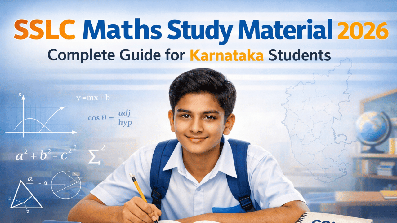 SSLC Maths Study Material 2026 – Complete Guide for Karnataka Students
